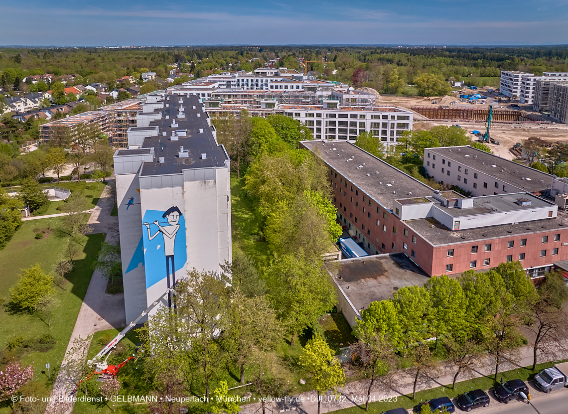 04.05.2023 - Luftbilder vom Alexisqaurtier und Pandion Verde in Neuperlach 04.05.2023 - Luftbilder vom Alexisqaurtier und Pandion Verde in Neuperlach